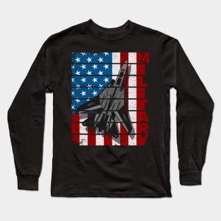 Jet Fighter Military Air Force Long Sleeve T-Shirt